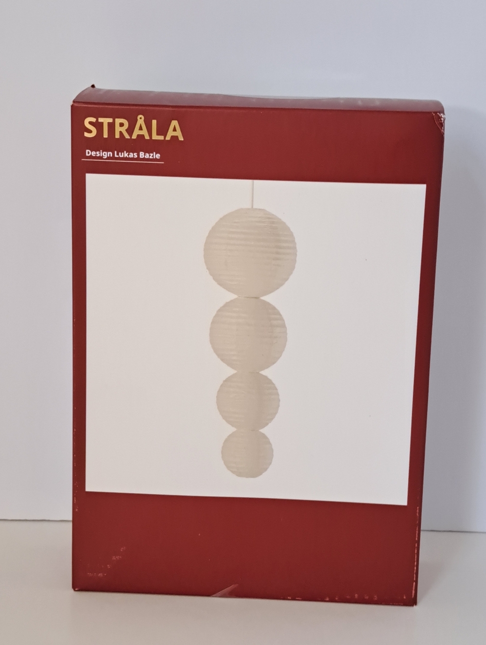 IKEA STRÅLA LED Decorative Pendant Lamp Ball White New 806.066.27 STRALA New